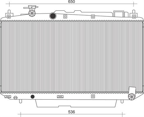 MAGNETI MARELLI Radiators, Motora dzesēšanas sistēma 350213104100